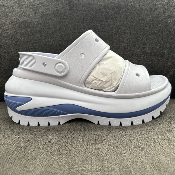 CROCS Shoes - Crocs Classic Mega Crush Sandal Women's 10 Mega Crush White Platform Slingback